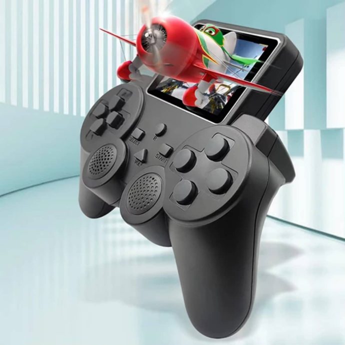 🎮   جهاز ألعاب محمول بتصميم عصري – وحدة تحكم مع شاشة مدمجة وألعاب كلاسيكية – Image 2