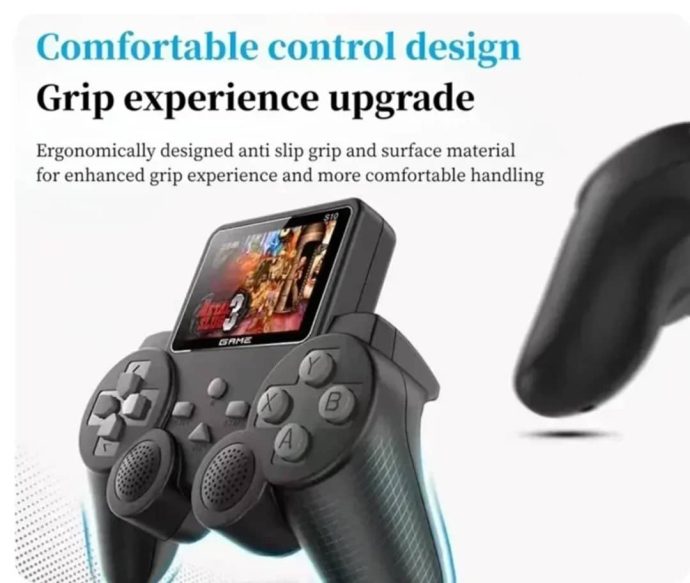 🎮   جهاز ألعاب محمول بتصميم عصري – وحدة تحكم مع شاشة مدمجة وألعاب كلاسيكية – Image 3